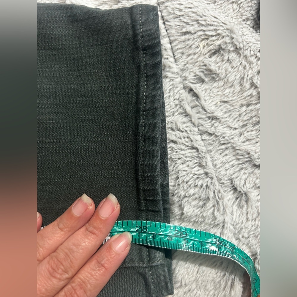 J.Crew Vintage Straight Jeans in Garment Fall Green Dyed Denim Womens Size 35 - Picture 16 of 16